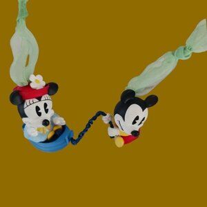 hallmark Vtg mickey & minnie make believe boat set/2